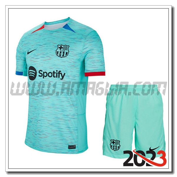 Kit Maglia FC Barcellona Terza + Pantaloncini 2023 2024