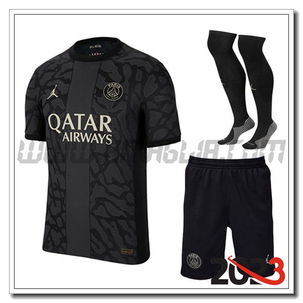 Kit Maglia PSG Terza (Pantaloncini + Calzini) 2023 2024