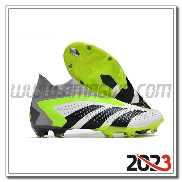 Adidas Scarpe Da Calcio Predator PREDATOR PREDATOR ACCURACY+ FG BOOTS Bianco/Nero/Grigio/Verde