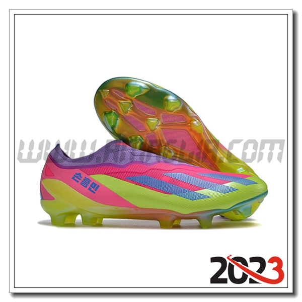 Adidas Scarpe Da Calcio X CRAZYFAST.1 LL FG Verde/Rosa