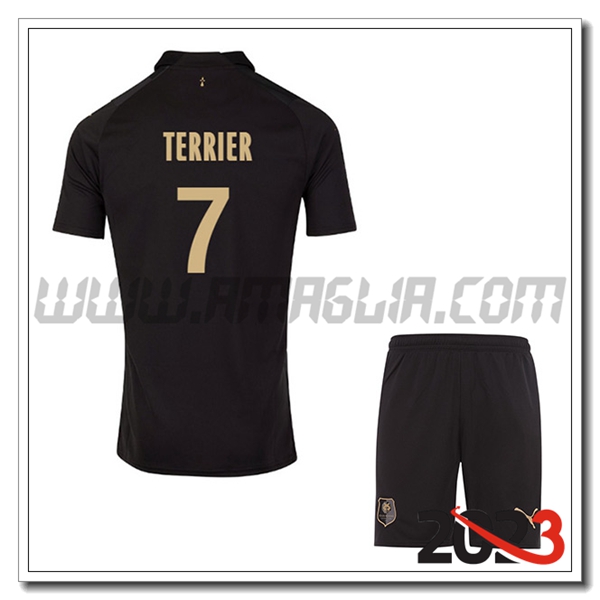 Kit Maglia Stade Rennais Bambino TERRIER #7 Terza 2023 2024