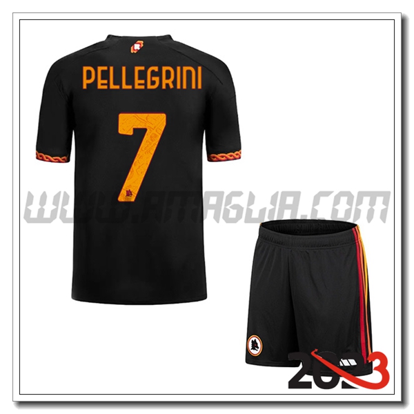 Kit Maglia AS Roma Bambino PELLEGRINI #7 Terza 2023 2024