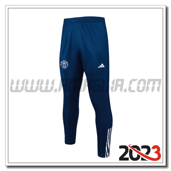 Pantaloni Allenamento Manchester United Blu 2023 2024