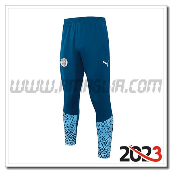 Pantaloni Allenamento Manchester City Blu 2023 2024 -02
