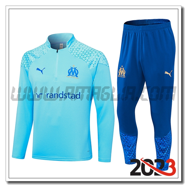 Tuta Allenamento Marsiglia Azzurro 2023 2024 -05