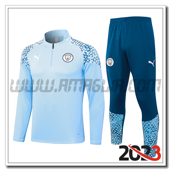 Tuta Allenamento Manchester City Azzurro 2023 2024 -06
