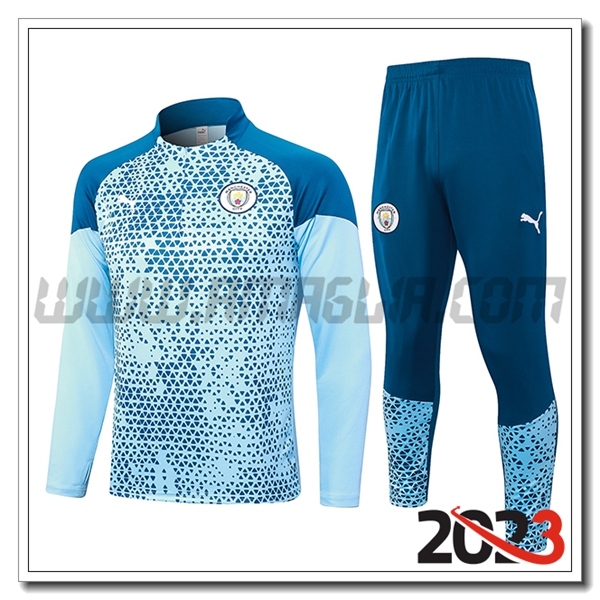 Tuta Allenamento Manchester City Azzurro 2023 2024 -05