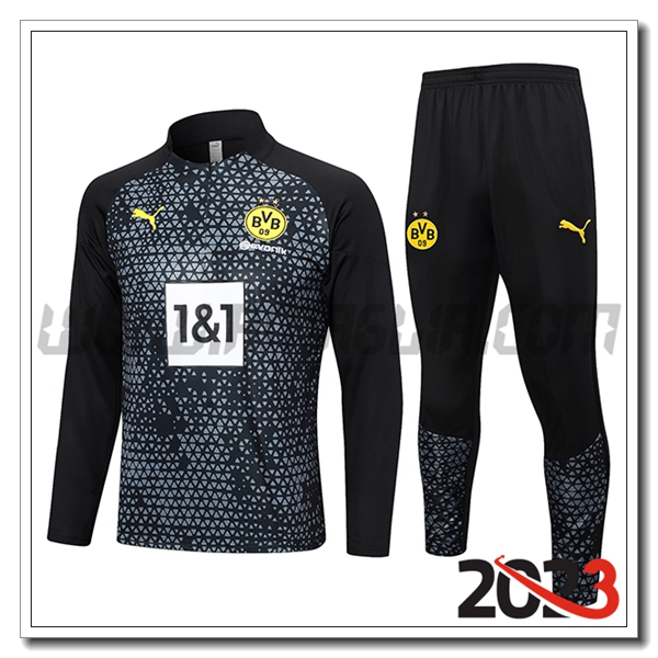 Tuta Allenamento Dortmund Nero 2023 2024 -03