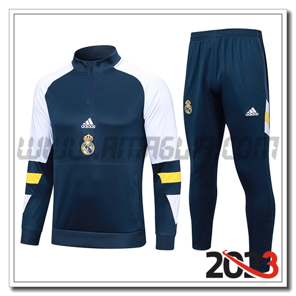 Tuta Allenamento Real Madrid Blu Marina 2023 2024 -06