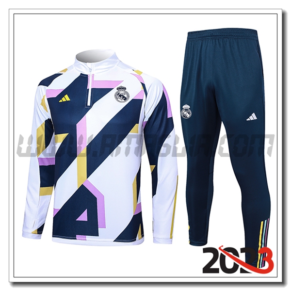 Tuta Allenamento Real Madrid Bianco 2023 2024 -07