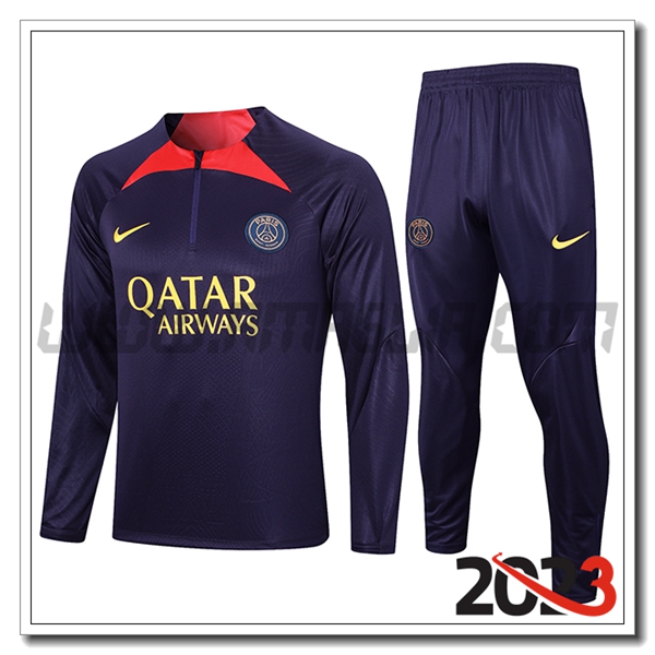 Tuta Allenamento PSG viola 2023 2024 -04