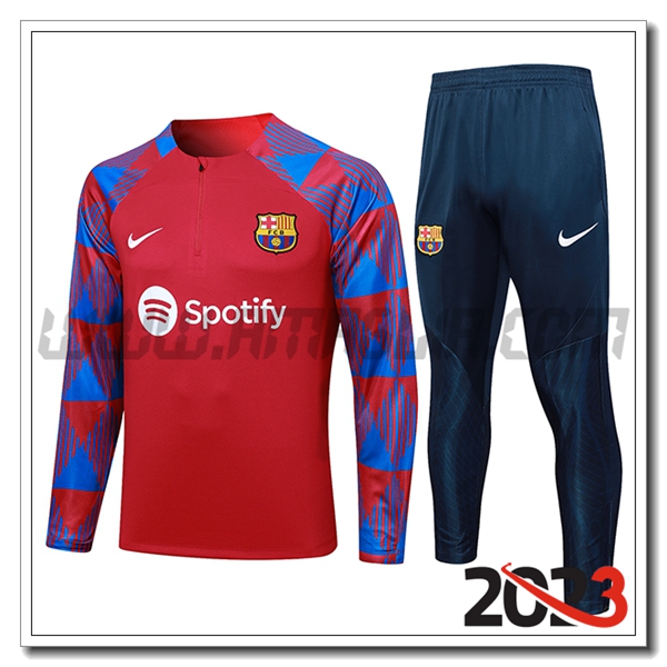 Tuta Allenamento FC Barcellona Rosso 2023 2024 -02