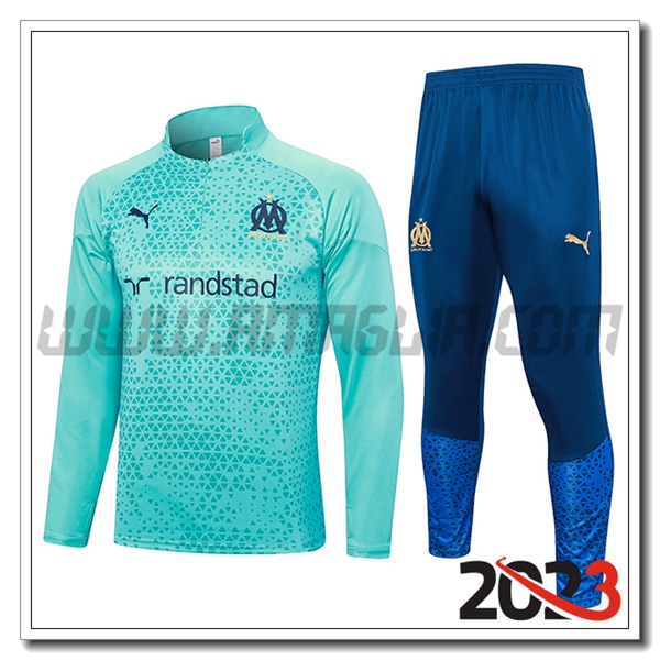 Tuta Allenamento Marsiglia Azzurro 2023 2024 -04