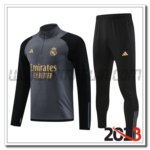 Tuta Allenamento Real Madrid Grigio 2023 2024