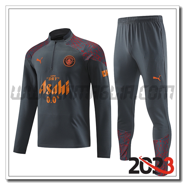 Tuta Allenamento Manchester City Grigio 2023 2024 -02