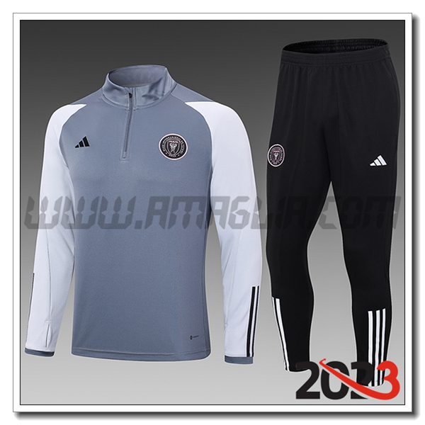 Tuta Allenamento Inter Miami CF Bambino Grigio 2023 2024