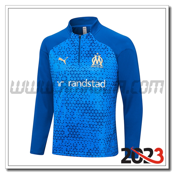 Felpa Allenamento Marsiglia Blu 2023 2024