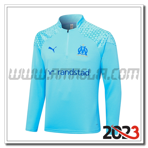 Felpa Allenamento Marsiglia Azzurro 2023 2024