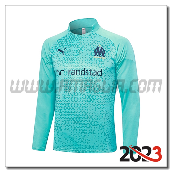 Felpa Allenamento Marsiglia Azzurro 2023 2024 -02
