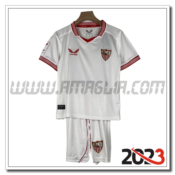 Kit Maglia Sevilla FC Bambino Prima 2023 2024
