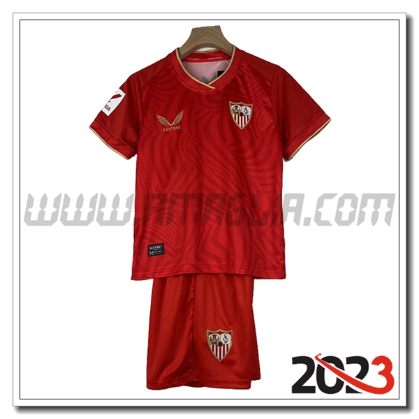 Kit Maglia Sevilla FC Bambino Seconda 2023 2024