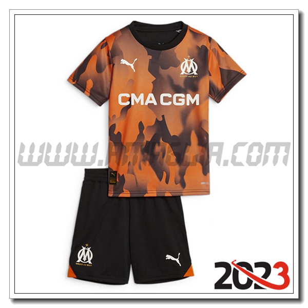 Kit Maglia Marsiglia OM Bambino Terza 2023 2024