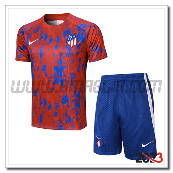 Kit Maglia Allenamento + Pantaloncini Atletico Madrid Grigio 2023 2024