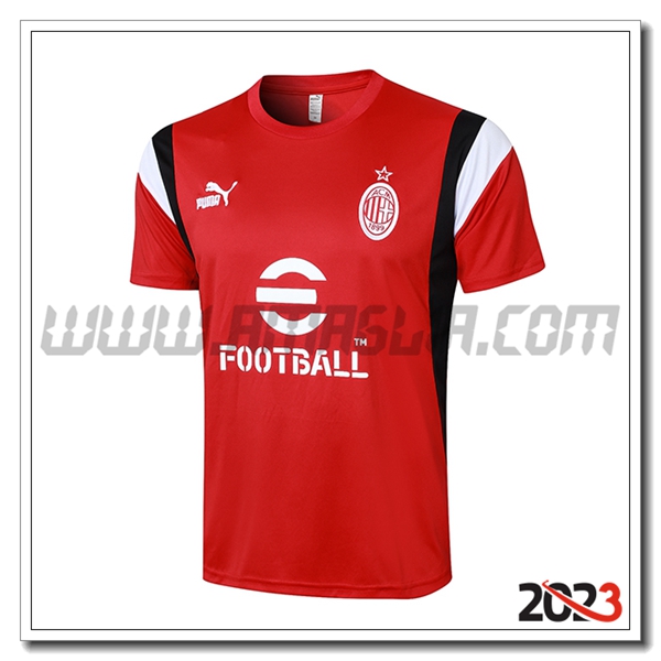 Maglia Polo AC Milan Rosso 2023 2024 -03