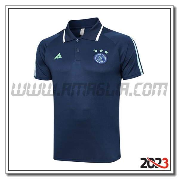 Maglia Polo Ajax blu marino 2023 2024