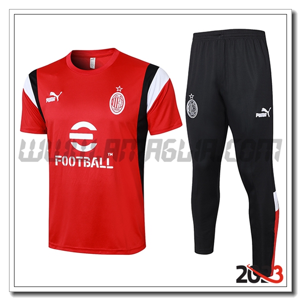 Kit Maglia Polo AC Milan Rosso 2023 2024 -02