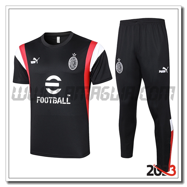 Kit Maglia Polo AC Milan Nero 2023 2024 -02