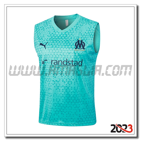 Canotta Allenamento Marsiglia Azzurro 2023 2024