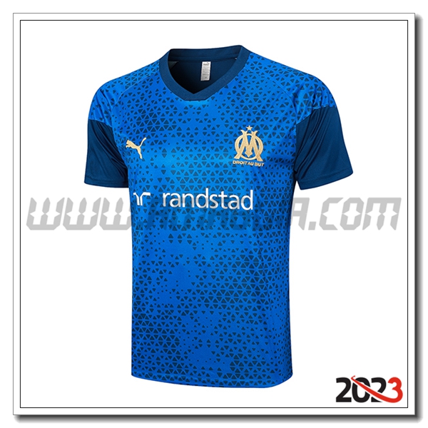 T Shirt Allenamento Marsiglia Blu 2023 2024