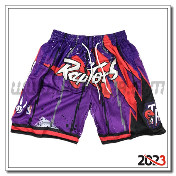 Pantalonicini NBA Toronto Raptors 2023/24 viola/Rosso