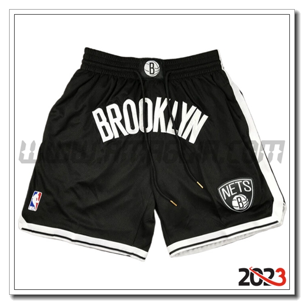 Pantalonicini NBA Brooklyn Nets 2023/24 Nero