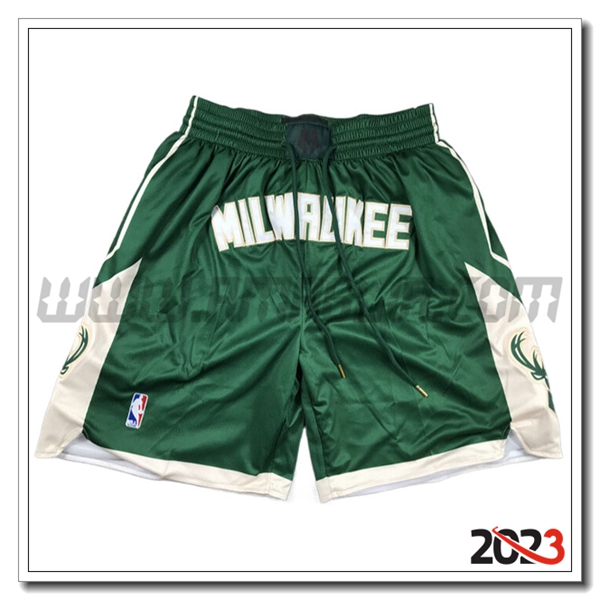 Pantalonicini NBA Milwaukee Bucks 2023/24 Verde