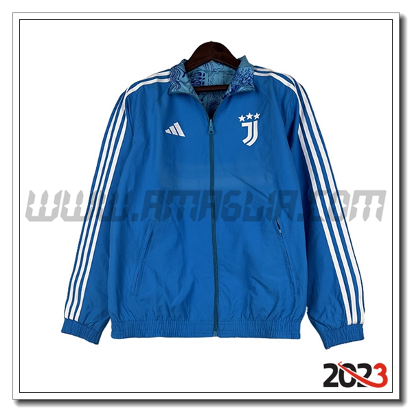Giacca A Vento Juventus Azzurro 2023 2024