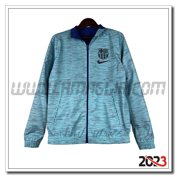 Giacca A Vento FC Barcellona Azzurro 2023 2024