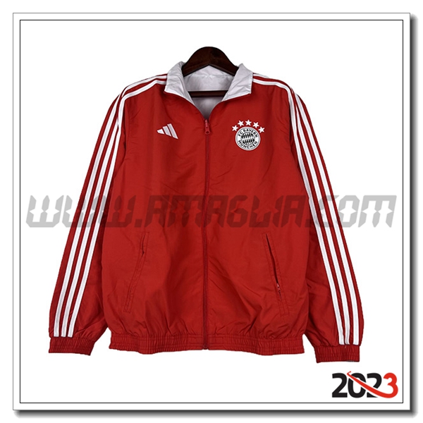Giacca A Vento Bayern Monaco Rosso 2023 2024 -03