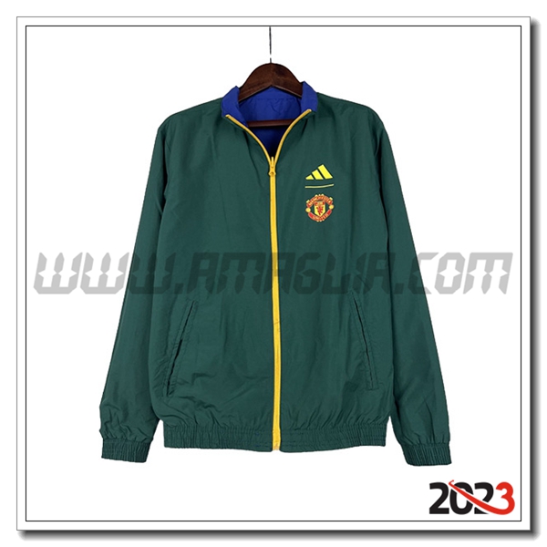Giacca A Vento Manchester United Verde 2023 2024