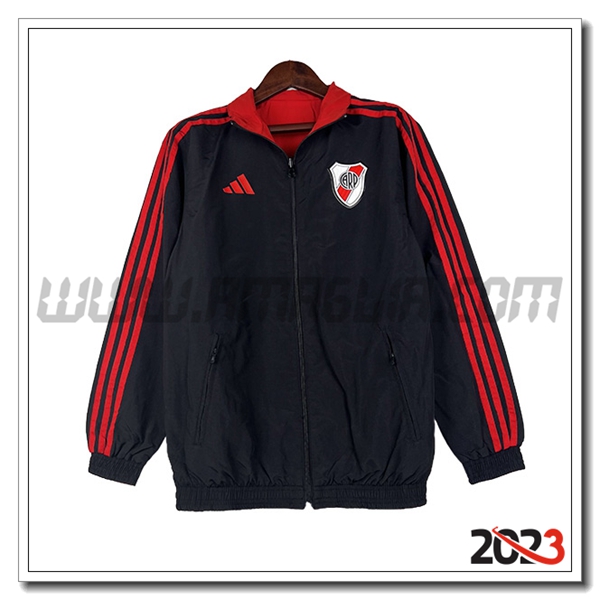Giacca A Vento River Plate Nero 2023 2024