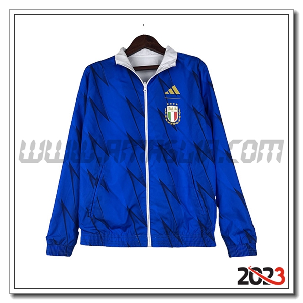 Giacca A Vento Italia Blu 2023 2024 -03