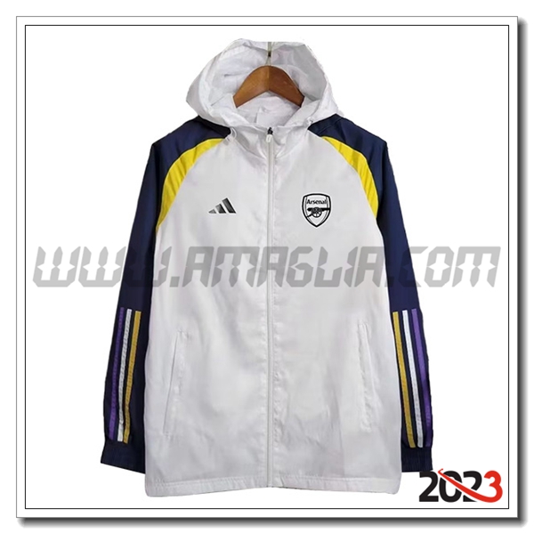 Giacca A Vento Arsenal Bianco 2023 2024 -05