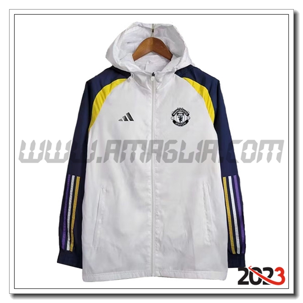 Giacca A Vento Manchester United Bianco 2023 2024 -03