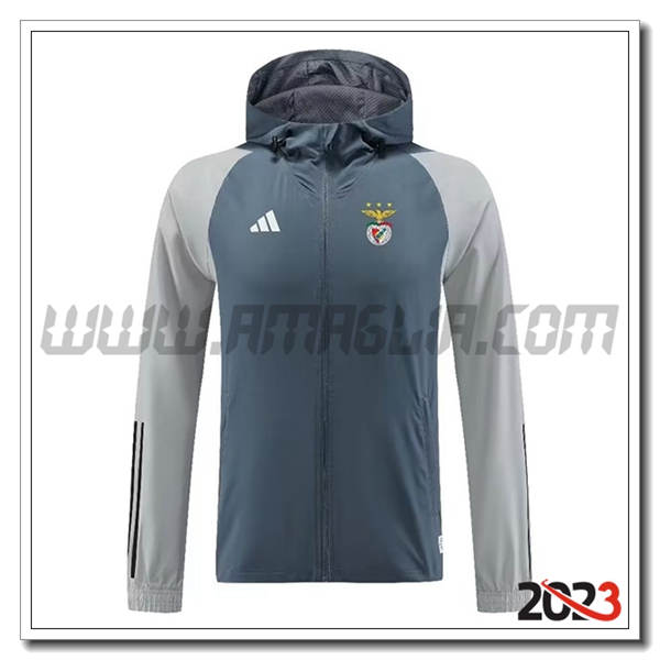 Giacca A Vento Benfica Grigio 2023 2024