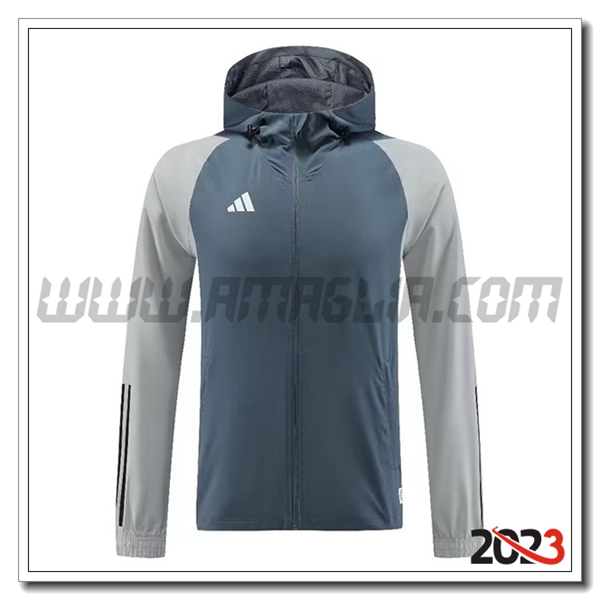 Giacca A Vento Adidas Grigio 2023 2024 -03