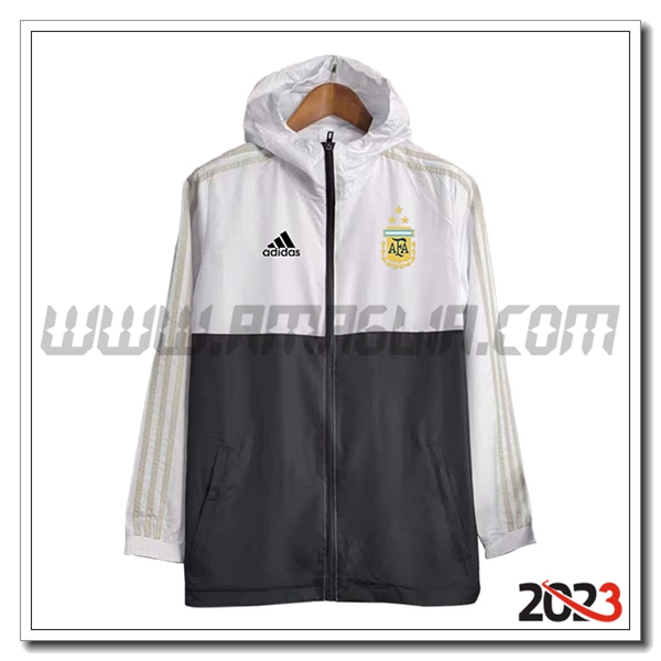 Giacca A Vento Argentina Bianco/Nero 2023 2024