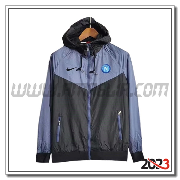 Giacca A Vento Napoli Grigio/Nero 2023 2024