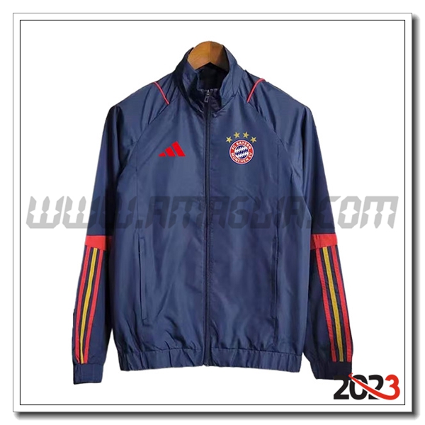 Giacca A Vento Bayern Monaco blu marino 2023 2024 -02