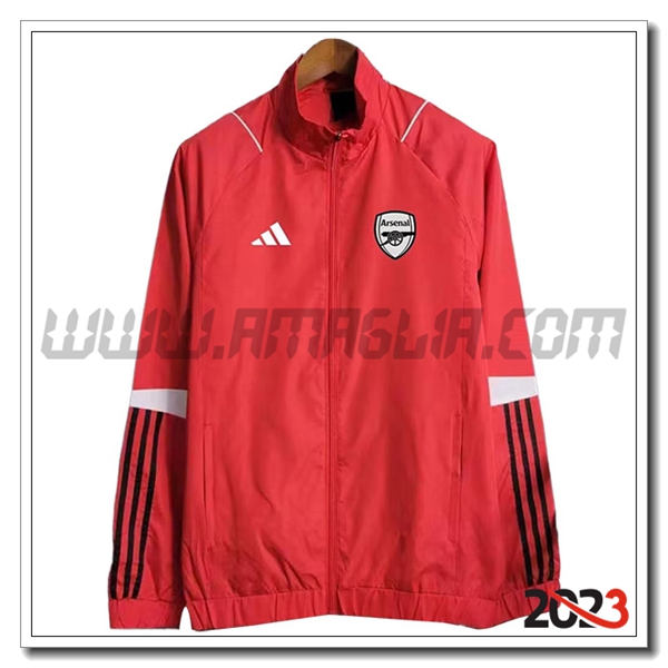 Giacca A Vento Arsenal Rosso 2023 2024 -03